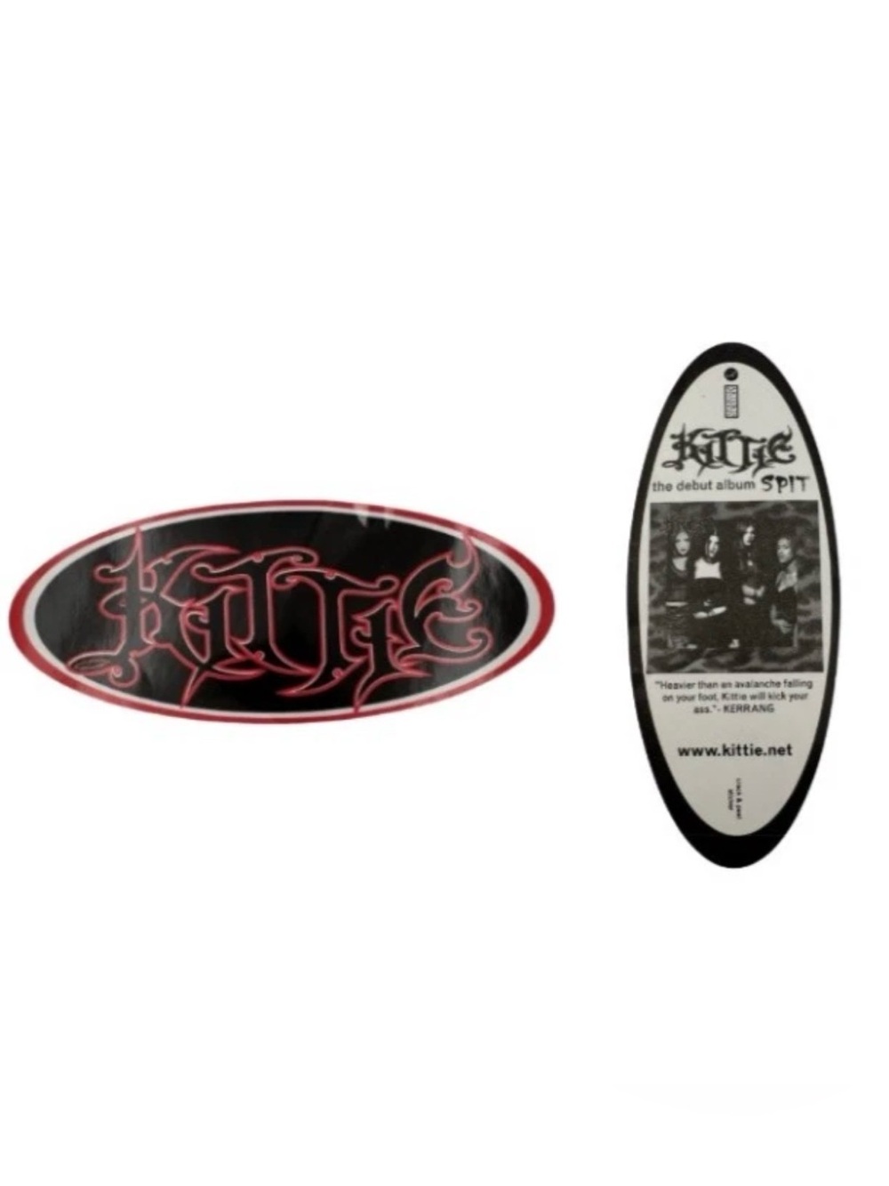 Vintage Kittie Spit 1999 Double Sided Promo Sticker Artemis Records Rare
